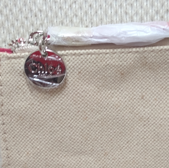 Chloé Parfum Canvas Flat Clutch Pouch New - Picture 4 of 11
